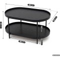 Konferenční stolek Cortado 90 cm černý