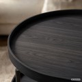 Konferenční stolek Cortado 90 cm černý