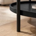 Konferenční stolek Cortado 90 cm černý