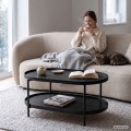 Konferenční stolek Cortado 90 cm černý
