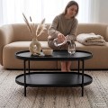 Konferenční stolek Cortado 90 cm černý