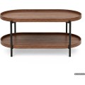 Konferenční stolek Cortado 90 cm černý/ořech