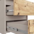Noční stolek CL2 40 cm kašmír/dub Artisan