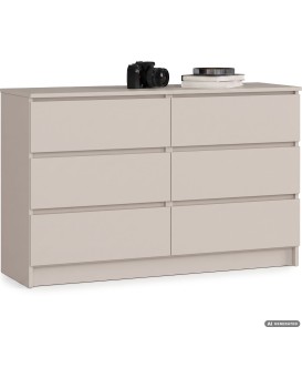 Komoda CLP 6SZ 120 cm kašmír