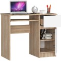 Psací stůl PIKSEL 90 cm dub sonoma/bílý pravý