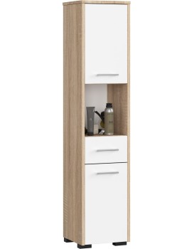 Koupelnová skříňka Fin II 30 cm sonoma/bílá