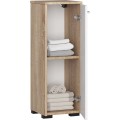 Skříňka do koupelny FIN 30 cm dub sonoma/bílá