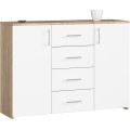 Komoda Torvi K 110 cm dub sonoma/bílá