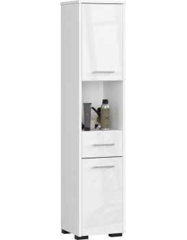 Koupelnová skříňka Fin II 30 cm bílá lesk