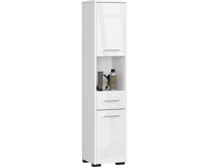 Koupelnová skříňka Fin II 30 cm bílá lesk