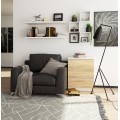 Komoda Kuba 60 cm - 3 šuplíky bílá/sonoma