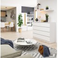 Komoda Rollo X 140 cm bílá matná