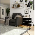 Komoda CL3 60 cm bílá/černá lesk