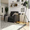Komoda CL3 60 cm bílá/šedá lesk