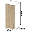 Kuchyňská závěsná skříňka 30 cm Artus