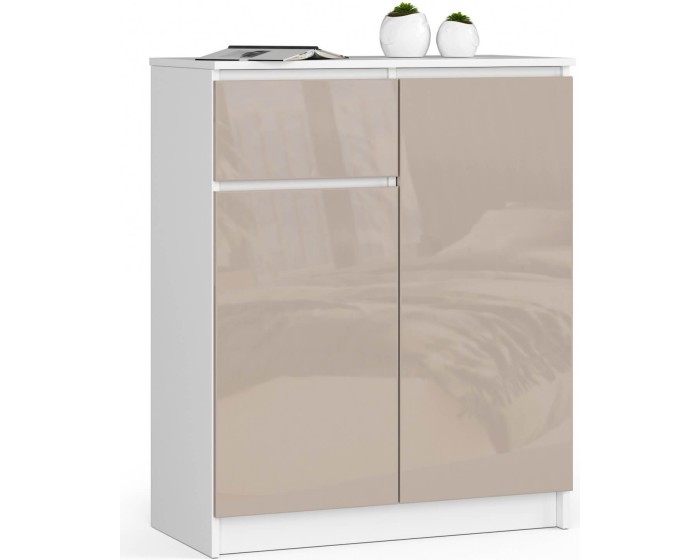 Komoda Kuba 80 cm bílá/cappuccino