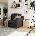 Noční stolek CL2 40 cm bílý/cappuccino lesk