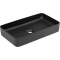 Keramické umyvadlo na desku Slim 61 cm černé