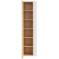 Koupelnová skříňka se zrcadlem vysoká Madera 803 1D dub artisan/bílá