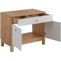 Skříňka pod umyvadlo Samoa 852 bílý mat/dub artisan