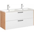 Umyvadlová skříňka Madera 854 2S dub artisan/bílá