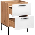 Umyvadlová skříňka Madera 820 2S dub artisan/bílá