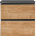 Závěsná skříňka pod umyvadlo Monako 820 2S 60 cm šedá/dub hamilton