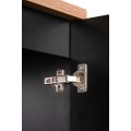 Závěsná skříňka pod umyvadlo Nova s deskou 120 cm dub coast evoke/černá