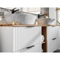 Závěsná skříňka Casad Nature s deskou 120 cm bílá/dub wotan