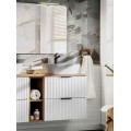 Závěsná skříňka Casad Nature s deskou 120 cm bílá/dub wotan