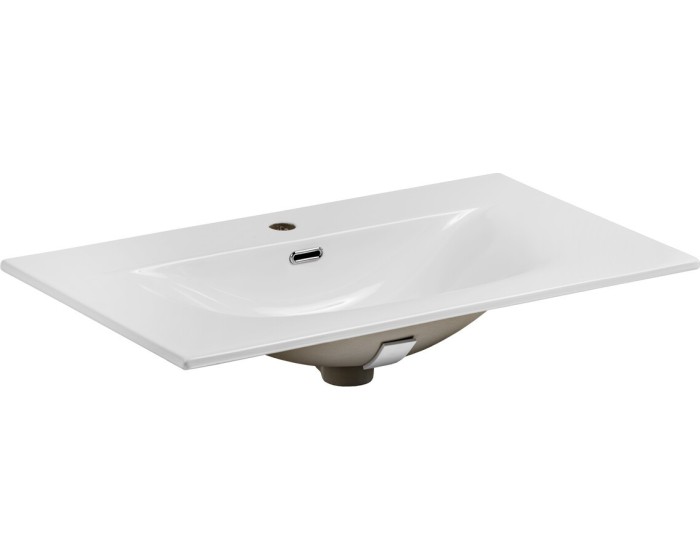 Keramické zápustné umyvadlo Sky 80 cm bílé