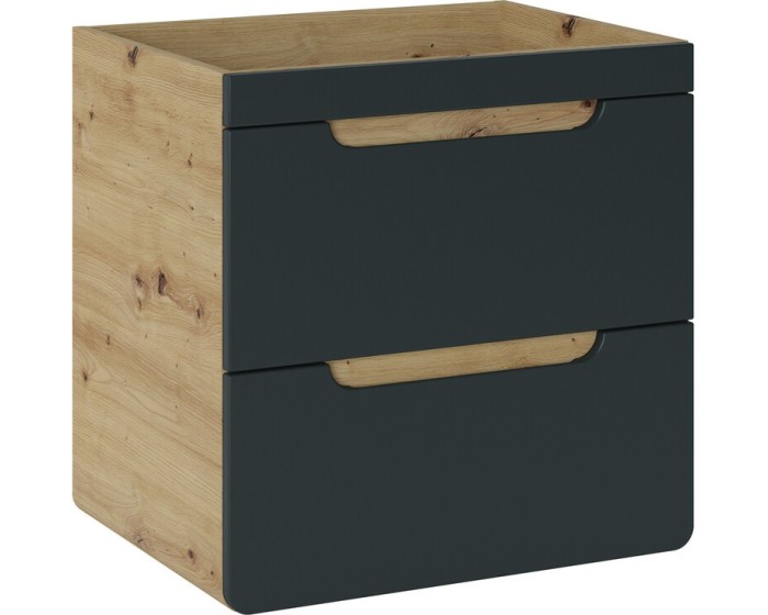 Umyvadlová skříňka Aruba 820 2S dub craft zlatý/černý mat