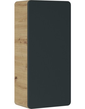 Koupelnová závěsná skříňka horní Aruba 830 1D dub craft zlatý/vesmírně šedá mat