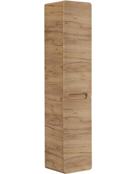 Koupelnová skříňka s košem na prádlo Aruba 804 2D dub craft zlatý