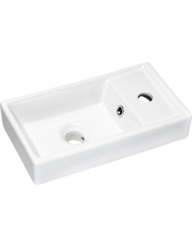 Keramické umyvadlo na desku Vedea 40 cm bílé