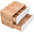 Umyvadlová skříňka Aruba 829 2S dub craft zlatý/bílý lesk
