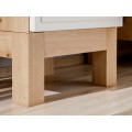 Koupelnová skříňka spodní Samoa 810 bílý mat/dub artisan