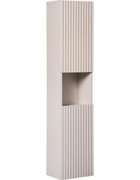 Vysoká závěsná koupelnová skříňka Nova Cashmere 80-03-2D kašmírová