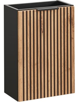 Skříňka pod umyvadlo Casad 40 cm černá/dub wotan