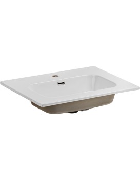 Keramické zápustné umyvadlo Go 60 cm bílé