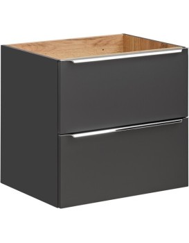 Umyvadlová skříňka Capri 820 2S černý mat/dub kraft zlatý