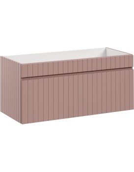 Závěsná skříňka pod umyvadlo Iconic 100 cm růže