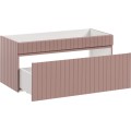 Závěsná skříňka pod umyvadlo Iconic 100 cm růže