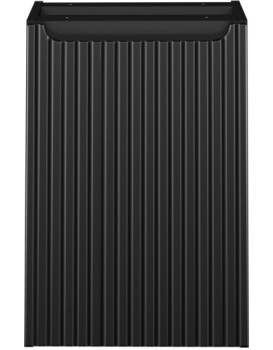 Závěsná koupelnová skříňka Nova Black s košem na prádlo 81-40-1D černá