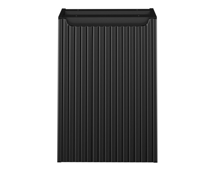 Závěsná koupelnová skříňka Nova Black s košem na prádlo 81-40-1D černá