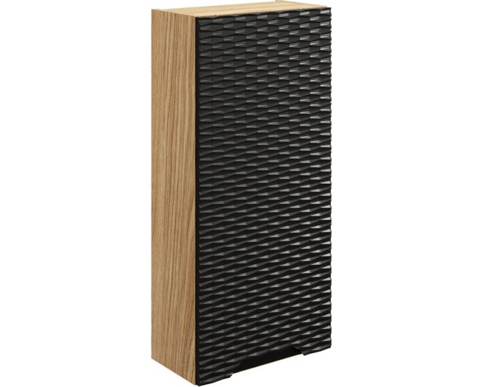 Závěsná koupelnová skříňka Ocean 35 cm dub olejovaný/černá