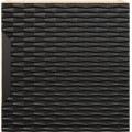 Závěsná koupelnová skříňka Ocean 35 cm 1DQ dub olejovaný/černá