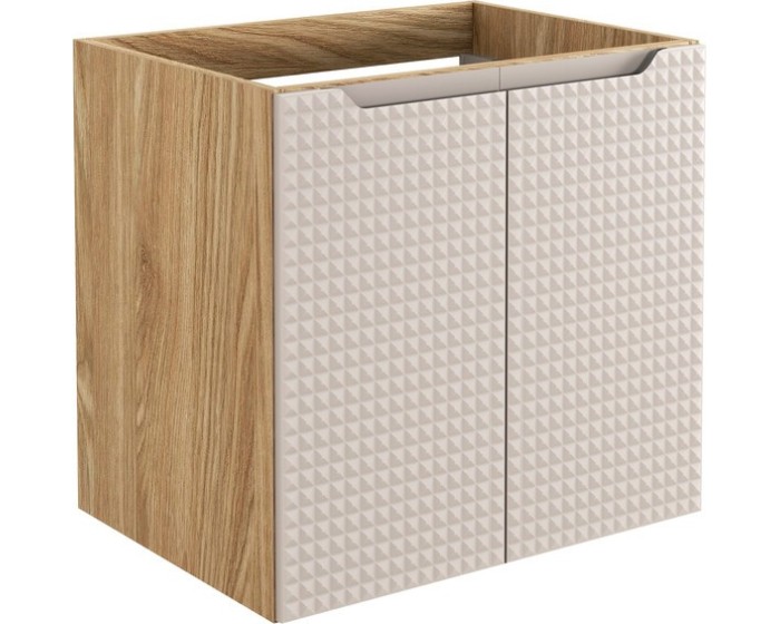 Závěsná umyvadlová skříňka Luxor Beige 82-60-2D béžová/dub olejovaný