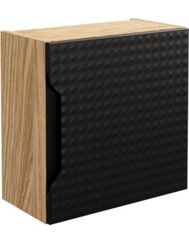 Závěsná koupelnová skříňka LUXOR BLACK 83-35-1DQ černá/dub olejovaný