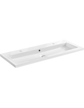 Zápustné umyvadlo Spirit UM-8070 120 cm lesklé bílé